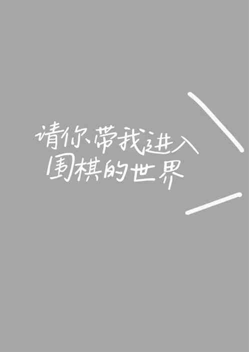 请你带我进入围棋的世界
